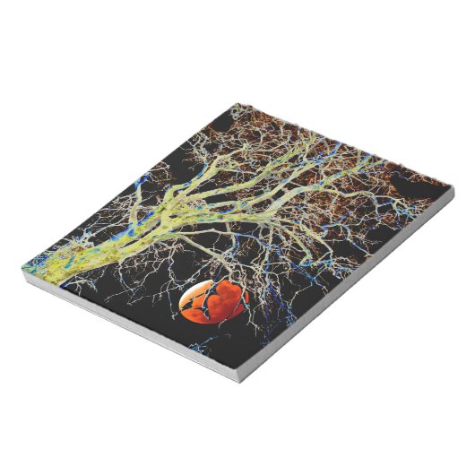 Red Moon Rising Notizblock (Rotiert)