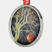 Red Moon Rising Silbernes Ornament (Links)