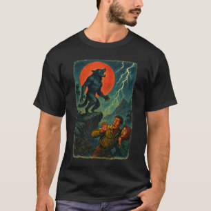 Red Moon Roar - Werewolf vs. Adventurers T-Shirt
