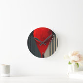 Red Moon Runde Wanduhr (Zuhause)