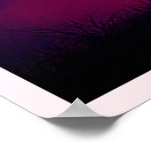 Red Moon Shadow Woman Mystery Design Poster (Ecke)