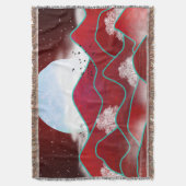 Red Moonrise Decke (Vorderseite Vertikal)