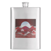 Red Moonrise Flachmann (Vorderseite)