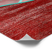 Red Moonrise Poster (Ecke)