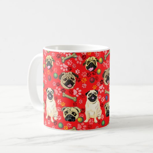 Red Mops Design Tasse (Vorderseite Links)