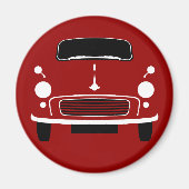 Red Morris Minor Kühlschrank Magnet (Vorne)