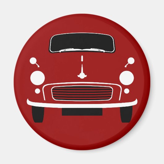 Red Morris Minor Kühlschrank Magnet (Vorne)