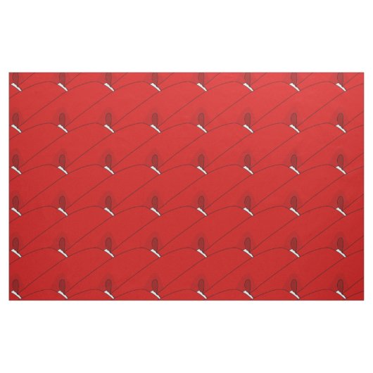 Red Motif Fabric Stoff (Fat Quarter (45,7 x 55,9 cm))