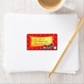 Red-Motorrad-Adresse Adressaufkleber (Insitu)