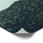 Red Mount Fuji Poster (Ecke)