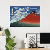 Red Mount Fuji Poster (Heimbüro)