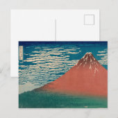 Red Mount Fuji Postkarte (Vorne/Hinten)