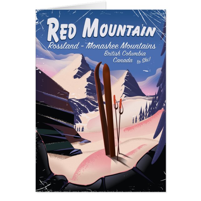Red Mountain British Columbia, Kanada Skipposter (Vorne)