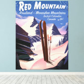 Red Mountain British Columbia, Kanada Skipposter Leinwanddruck (Insitu (Holzboden))