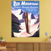 Red Mountain British Columbia, Kanada Skipposter Leinwanddruck (Insitu (Wohnzimmer))