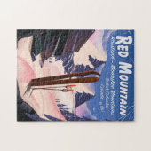 Red Mountain British Columbia, Kanada Skipposter Puzzle (Horizontal)