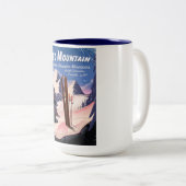 Red Mountain British Columbia, Kanada Skipposter Zweifarbige Tasse (VorderseiteRechts)