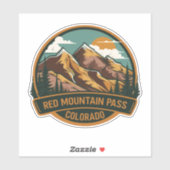 Red Mountain Pass - Colorado Aufkleber (Blatt)