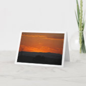 Red Mountain Sky Landschaft Karte (Vorderseite)