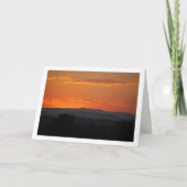 Red Mountain Sky Landschaft Karte (Vorderseite)