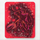 Red Mouse Pad Bull läuft in der Starry Night Mousepad (Vorne)