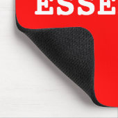 Red Mouse Pad, das Essential sagt Mousepad (Ecke)