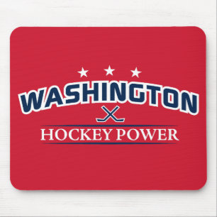 Red Mouse Pad - Hockey Power in Washington Mousepad