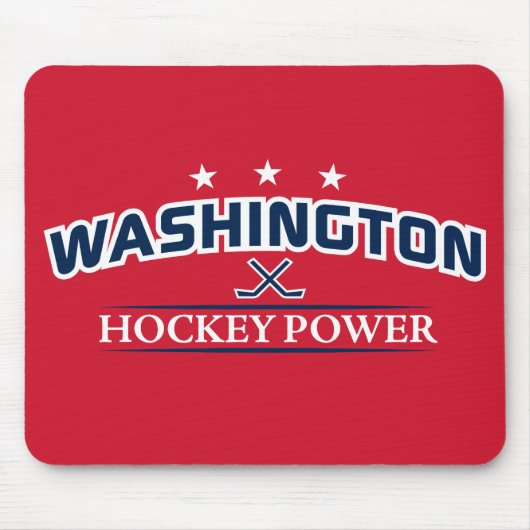 Red Mouse Pad - Hockey Power in Washington Mousepad (Vorne)