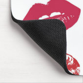 Red Mouths Pattern Personalisiert Mousepad (Ecke)