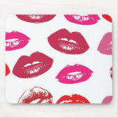 Red Mouths Pattern Personalisiert Mousepad (Vorne)