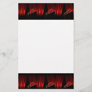 Red Movie Curtain Clapboard Director Briefpapier