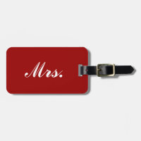 Red Mr. und Mrs. Gepäckanhänger für sie