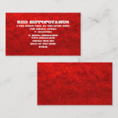 Red Mud - Maßgeschneiderter Visitenkarte (Vorne/Hinten)