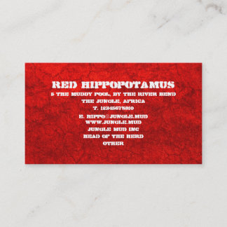 Red Mud - Maßgeschneiderter Visitenkarte