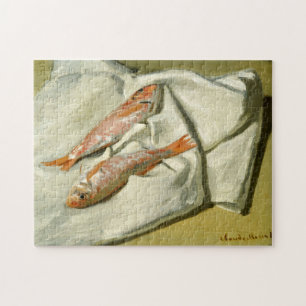 Red Mullets Monet Fine Art Puzzle