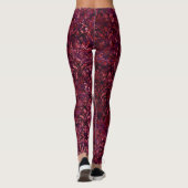 Red Multi Crushed Velvet Leggings (Rückseite)