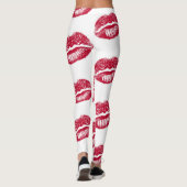 Red Multi Lips Leggings (Rückseite)