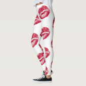 Red Multi Lips Leggings (Links)