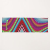 Red Multicolor Line Muster Yoga Mat Yogamatte (Vorderseite (Horizontal))