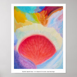 Red Muschel - Beautiful Chaos, 11" x 14" Serie, #5 Poster