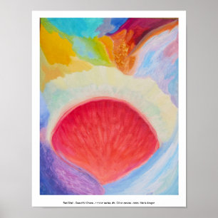 Red Muschel - Beautiful Chaos, 11" x 14" Serie, #5 Poster
