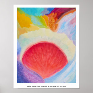Red Muschel - Beautiful Chaos, 11" x 14" Serie, #5 Poster