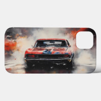 Red Muscle Car Kopf auf