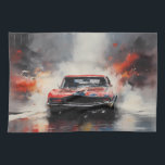 Red Muscle Car Kopf auf Geschirrtuch<br><div class="desc">Erleben Sie den rohen Power klassischer Muskelwagen mit dieser hochoktanen Kollektion, die sich perfekt für Autofans und Draw-Rennfans eignet. Mit einem lebendigen, stimmungsvollen Kunstwerk von Oldtimerwagen, die die Strecke aufreißen, erfasst jedes Bild das Adrenalin und die Intensität eines Rennens in voller Bewegung. Ideal, um Ihre Notebooks, Notebooks oder Oberflächen mit...</div>
