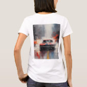 Red Muscle Car Kopf auf T-Shirt (Rückseite)