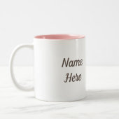 Red Mushroom Amanita Cartoon Zweifarbige Tasse (Links)