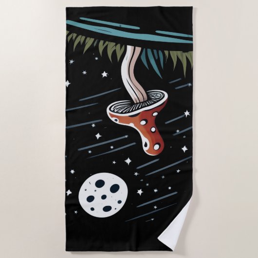 Red Mushroom Beach Handtuch (Vorderseite)