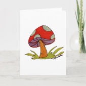 Red Mushroom Blank Card Karte (Vorderseite)