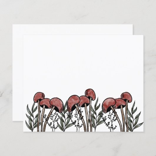 Red Mushroom Caps Card (Vorne/Hinten)