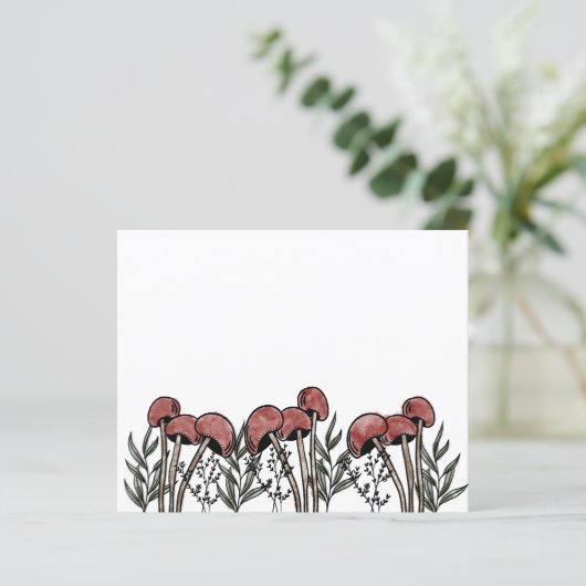 Red Mushroom Caps Card (Stehend Vorderseite)